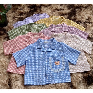 ชุดเซ็ท ชุดเซทลายสก็อตสีพาสเทล ชุดเช็ต 2 ชิ้น (รหัส ลBB)