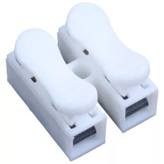 ตัวเชื่อมสายไฟ ชนิดสปริง 2ช่องSpring Connector wire with no welding no screws Quick Connector cable clamp Terminal Block