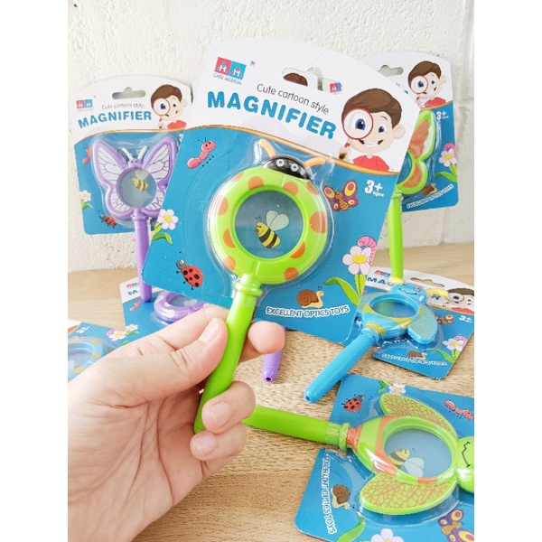 Kids learning แว่นขยายเด็ก แว่นส่องแมลงลายสัตว์ แว่นลายสัตว์ เต่าทอง ผีเสื้อ size 14.5-16 cm แล้วแต่ลายค่ะ ราคา ถูกที่สุด ดีลบีเคเค แกลเลอรีภาพที่ 8