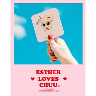 "พร้อมส่ง"  Estherloves chuu Pink &amp; Black Mirror