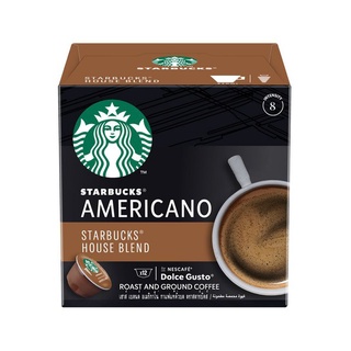 STARBUCKS BY NESCAFE DOLCE GUSTO AMERICANO HOUSEBLEND 12 แคปซูล 1 กล่อง A8Cz