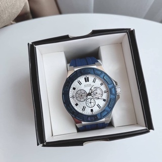 👑ผ่อน0%~แท้100%👑 นาฬิกาข้อมือ U0674G4 Men Force Multifunctions Dial Navy Blue Band Watch