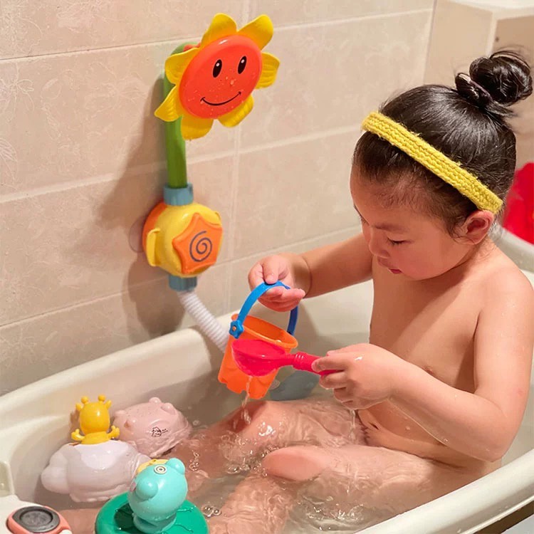 Baby & Toddler Toys 115 บาท [ TP-Sun ]  [พร้อมส่ง]  ฝักบัวดอกทานตะวัน ของเล่นอาบน้ำ มี 2 รุ่น ของเล่นในห้องน้ำ Mom & Baby