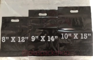 ถุงซิปมีหูหิ้วสีดำใส่ปุ๋ยมูลไส้เดือน ขนาด 5นิ้ว - 12 นิ้ว พร้อมส่ง