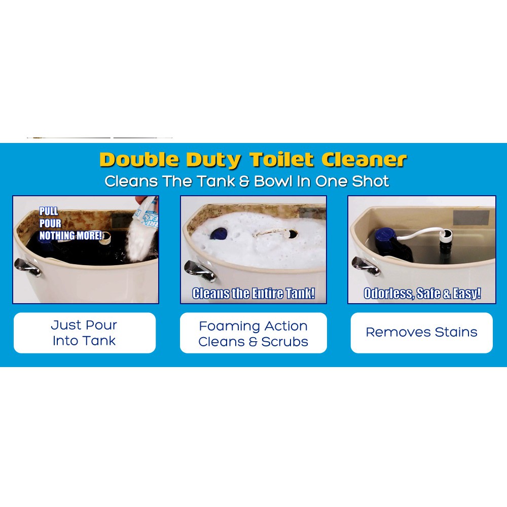 ผงทำความสะอาด โถส้วม ชักโครก ห้องน้ำ แทงค์น้ำ น้ำยาทำความสะอาด น้ำยาล้างห้องน้ำ  HurriClean - รูปที่ 3