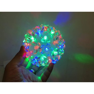 Christmas Light LED ไฟกระพริบ รูปดอกไม้กันน้ำ เปลี่ยนสีได้ หลากสี 50L LED LIGHTS(หลากสี)