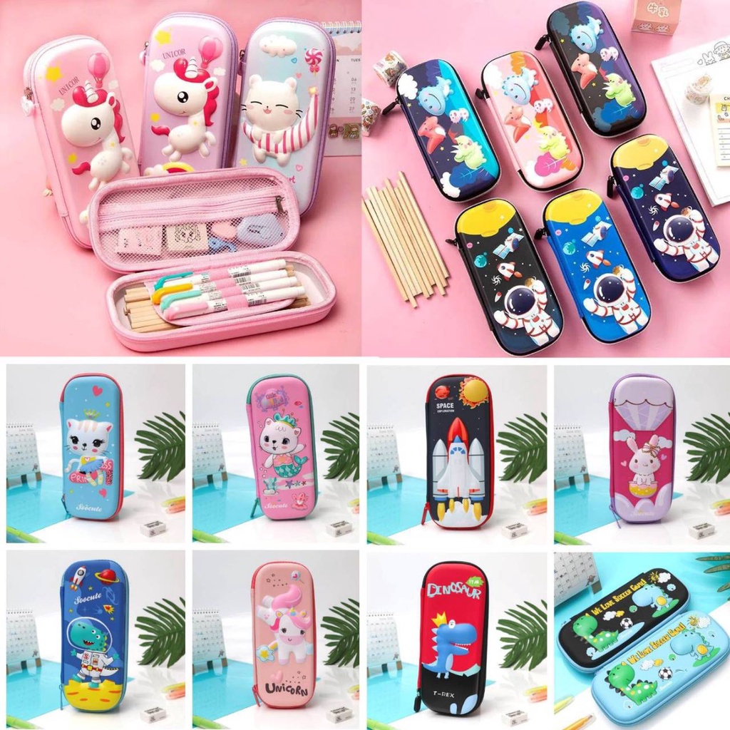 พร้อมส่งกล่องดินสอ ลายนูน 3Dเทียบsmiggle งานเทียบสมิกเกิ้ล )