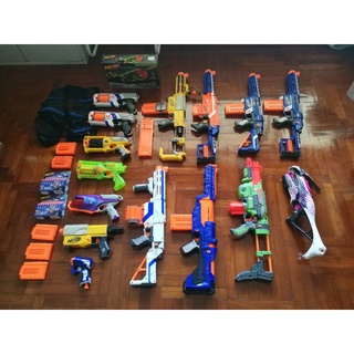 NERF ปืนเนิฟมือสองของแท้ ปืนเนิร์ฟ nerf gun ปืนของเล่น