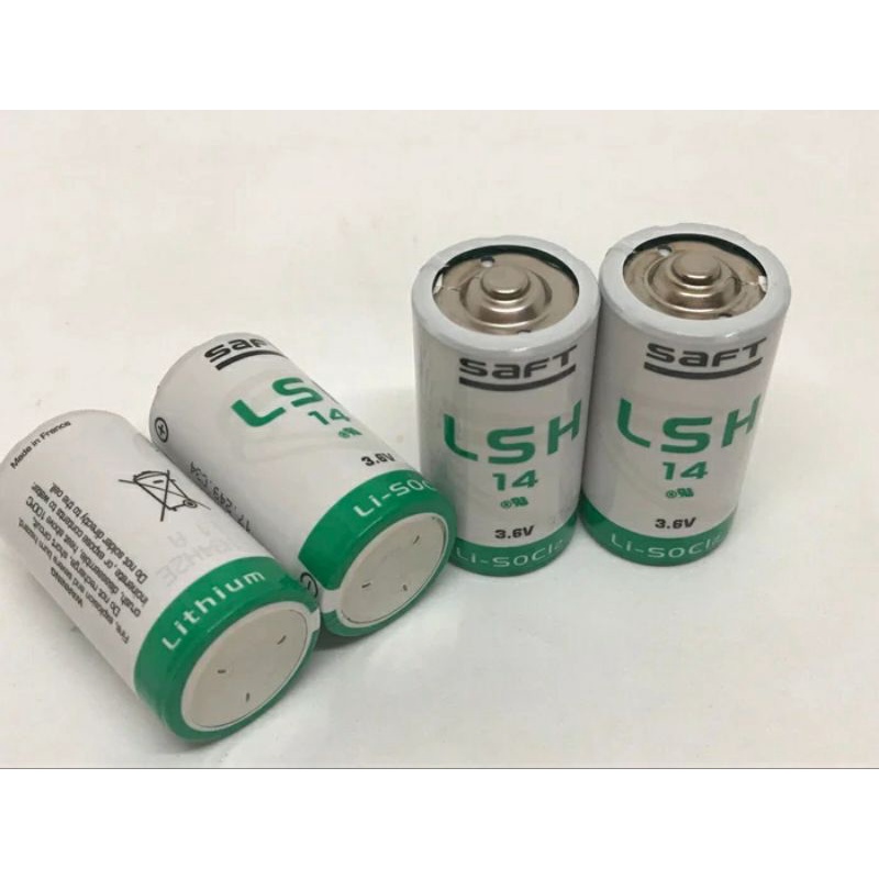แบตเตอรี่ SAFT LSH14 size C 3.6V Li-SOCl2 Lithium Battery ถ่ายจากงานจริง