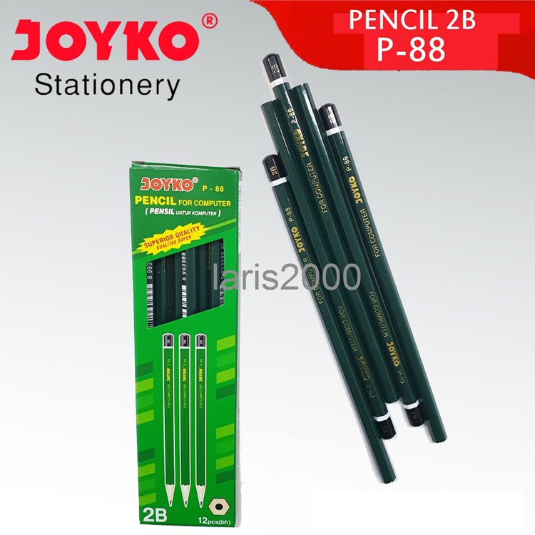 HIJAU Joyko P88 Green 2B Pencil (ยกโหล)