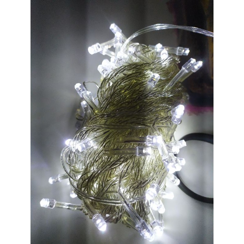 ไฟตกแต่งแบบกระพริบ led 100ดวง,สีขาว,น้ำเงิน,สีวอร์มไวท์ไฟตกแต่งคริสต์มาส