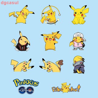 สติกเกอร์ฟิล์มถ่ายเทความร้อน ลายการ์ตูนอนิเมะ Pikachu DIYj52