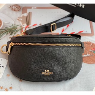 กระเป๋าCoachแท้💯พร้อมส่ง Coach Belt Bag In Signature Canvas (Coach 39939 ) กระเป๋าคาดอก คาดเอว