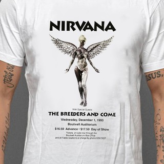 เสื้อยืดลาย แนวสตรีท รุ่น Nirvana เสื้อวง