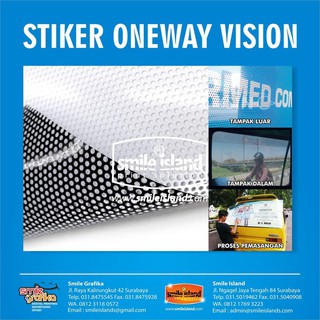 สติกเกอร์ พิมพ์ลาย Oneway VISION