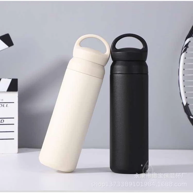 《jiao66》กระติกน้ำ KitchenMarksกระติกน้ำสแตนเลส 350ML- 500ML กระติกน้ำสูญญากาศ HomehuK เก็บความร้อน-เย็น 12-18ชม. thumbnail 8
