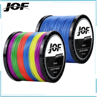 Jof ใหม่ สายเบ็ดตกปลา PE แบบถัก 8 เส้น ยาว 300 เมตร 500 เมตร 1000 เมตร 100% PE Sea C 2021