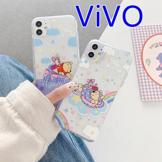 เคสซิริโคนVivo ลายการ์ตูนหมีพูห์สำหรับรุ่น Vivo Y3 Y11 V15 V15 proV17pro Y12 Y17 Y19 Y95 Y93 Y91i #814