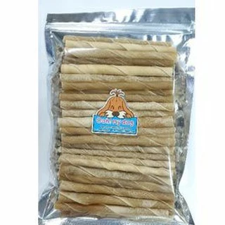ขนมขัดฟันสุนัข สติ๊กหนังเกลียวธรรมชาติ ขนาด 50กรัม,300กรัม