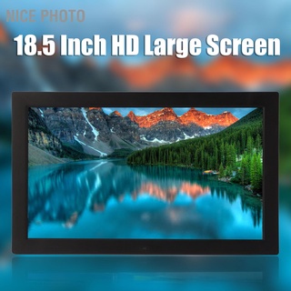 Nice กรอบรูปดิจิทัล Hd 18.5 นิ้ว อเนกประสงค์ พร้อมรีโมตคอนโทรล 100‐240V