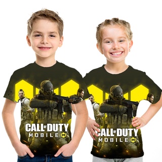 ใหม่ เสื้อยืดลําลอง แขนสั้น คอกลม พิมพ์ลายวง Call of Duty 3D แฟชั่นฤดูร้อน สําหรับเด็กผู้ชาย ผู้หญิง