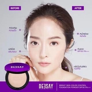 DEESAY แป้งดีเซย์ Bright Skin Color Control Foundation Powder SPF 30 PA +++ (4.8 กรัม x 1 ตลับ)