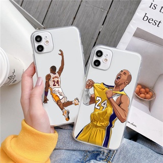 เคสโทรศัพท์มือถือ แบบใส ลาย Kobe Bryant สําหรับ iphone 6 6s XS XR XSMax 11pro 12 pro 13 pro promax