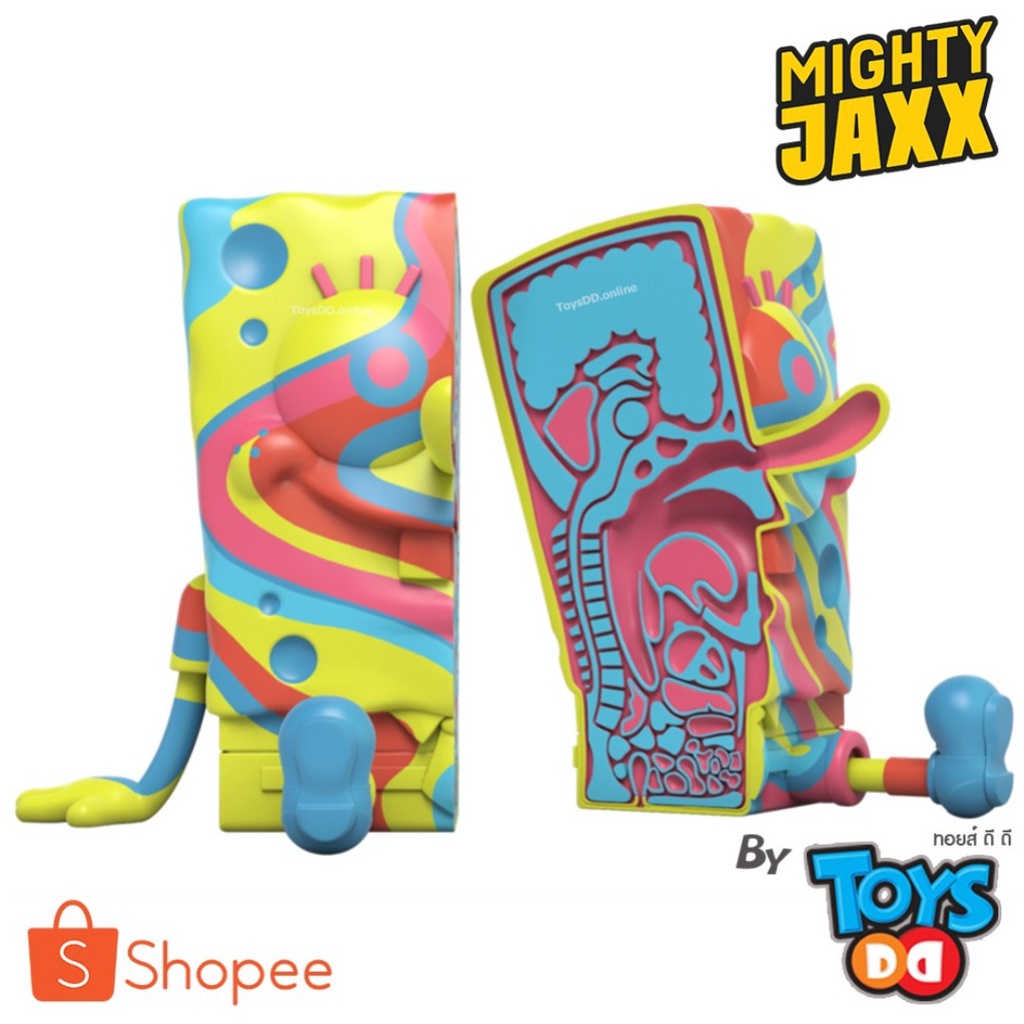 Mighty Jaxx XXPOSED SPONGEBOB SQUAREPANTS BY JASON FREENY (RAINBOW SWIRL EDITION)