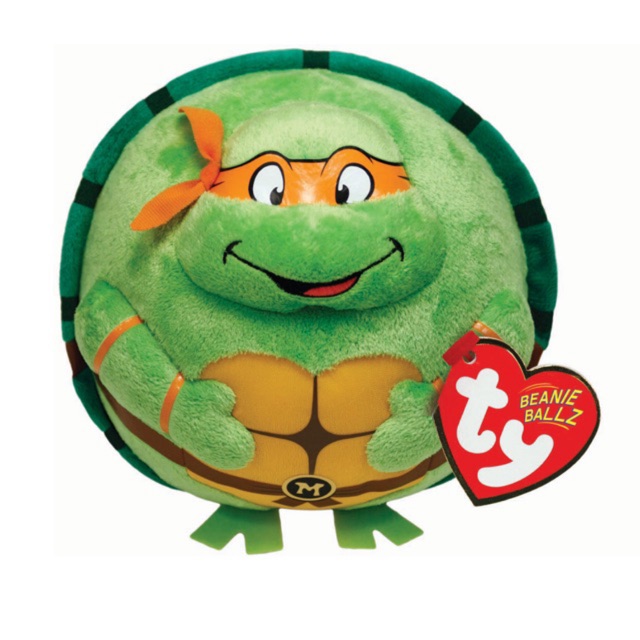 ตุ๊กตา นินจาเต่า 5” TMNT Michelangelo Ty beanie Ballz Plush toy