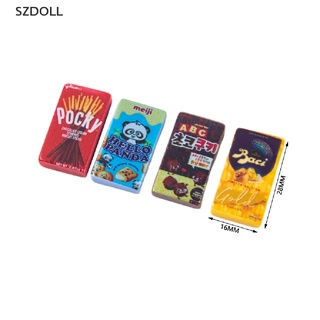 [cxSZDOLL]  5pcs 1/6 Scale Miniature Dollhouse Chocolate Snacks Mini Play Food for Blyth Toy  DOM