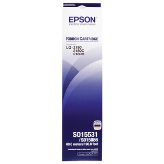 Epson S015531 รุ่น LQ-2070/2170i/2080/2180i/2190 RIBBON แท้ศูนย์ 100 %ORIGINALความยาว 60 เมตร