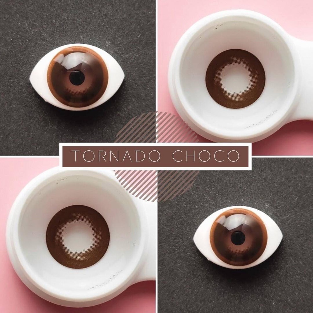 💜 TORNADO Choco Brown บิ๊กอาย สีช็อคโก้ สีน้ำตาล Tonado ตาโต Dream Color1 Contact Lens Bigeyes คอนแทคเลนส์ สายตาสั้น