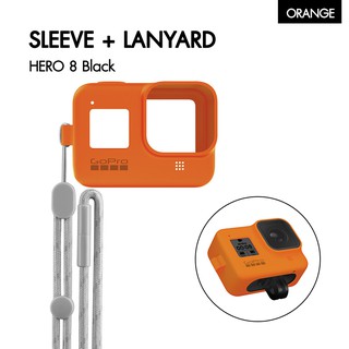 GoPro Sleeve + Lanyard (HERO8 Black) Hyper Orange