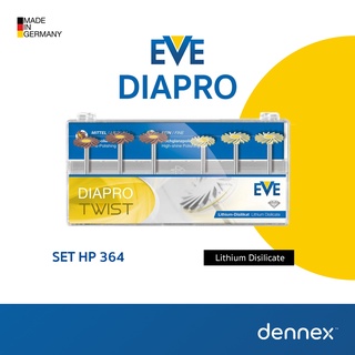 ชุดหัวขัด EVE " DIAPRO TWIST " Set HP 364