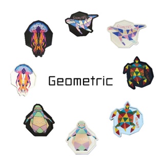 ที่รองแก้วยางหยอด จีโอเมตริก ( geometric ) รูปสัตว์