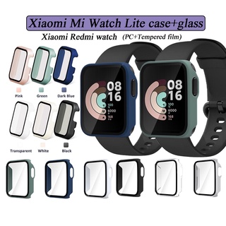 Film+case Screen Protector Full Coverage Case Hard PC Frame Shell Smart Accessories For Xiaomi Mi Watch Lite