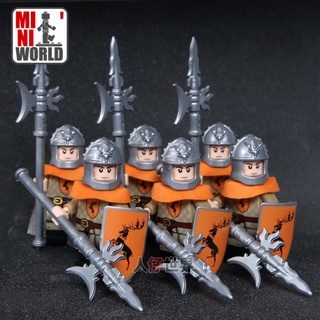 ฟิกเกอร์ Game of Thrones Minifigures Medieval Infantry Soldier Robert Baratheon Archer Axe Infantry ขนาดเล็ก KT1029