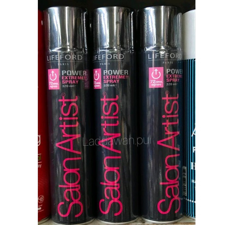 สเปรย์ไลฟ์ฟอร์ด กระป๋องดำ #Lifeford #ไลฟ์ฟอร์ด #ซาลอน #อาร์ตติส So Extreme Setting #Spray #320ml