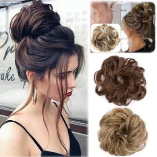 ✿BM✦ Easy to Wear Stylish Hair Scrunchies Naturally Messy Curly Bun Hair Extension