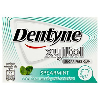 ✨นาทีทอง✨ เดนทีน ไซลิทอล หมากฝรั่งชูการ์ฟรี รสสเปียร์มินต์ 11.2กรัม Dentene Xylitol, Chewing gum, Sugar free Spearmint f