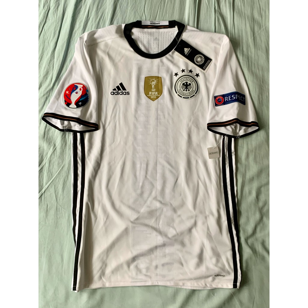 เสื้อทีมชาติเยอรมัน DFB Germany Home Jersey EURO 2016 France เกรด Player ADIZERO ติดอาร์ม euro + respect patch ป้ายห้อย