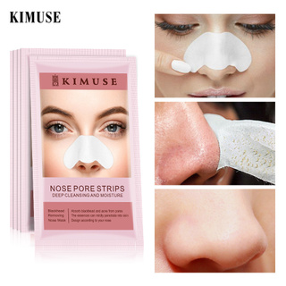 Kimuse แผ่นสติกเกอร์แปะจมูก กําจัดสิวเสี้ยน ควบคุมความมัน ทําความสะอาดรูขุมขน