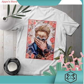 Appes Store New เสื้อยืดแขนสั้นพิมพ์ลาย Kento Nanami Jujutsu Kaisen สําหรับผู้ชาย เสื้อยืดอนิเมะ