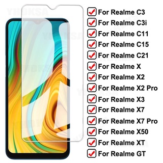 ฟิล์มกระจกนิรภัยกันรอยหน้าจอ 9H สําหรับ Oppo realme C25 C21 C17 C12 C11 C3 realme8 realme7 pro 7i 7 realme6 6pro realme 5 5i 5S 3 3i