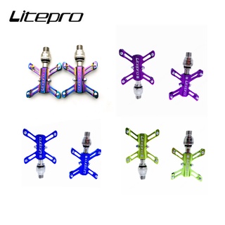 Litepro ที่เหยียบเท้าแบริ่ง อลูมิเนียมอัลลอยด์ กันลื่น สําหรับรถจักรยาน MTB BMX