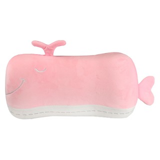 Cushion BACK CUSHION WHALE 10X18 PINK HLS Cushion cushion Home &amp; Furniture เบาะรองนั่ง เบาะรองหลัง HOME LIVING STYLE WHA