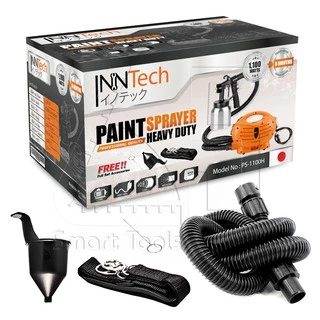 InnTech เครื่องพ่นสี กาพ่นสี เครื่องพ่นสีไฟฟ้า 1,100W รุ่นท๊อป PS-1100H ทาสี พ่นสี พร้อมสายสะพาย และอุปกรณ์ครบชุด