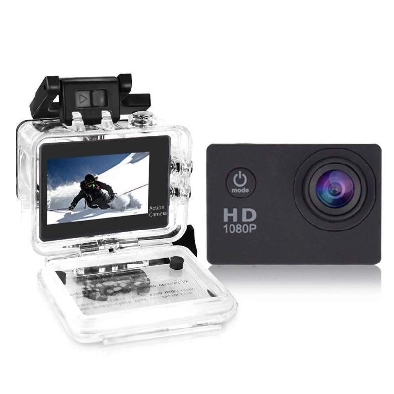 กล้องกันน้ำ Gopro กล้องติดหมวกกันน็อค กล้องติดหมวก Sport Camera Full HD 1080p จอ2.0นิ้ว W7 No Wifi