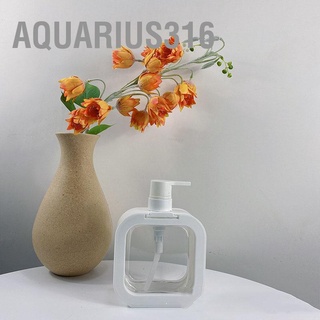 Aquarius316 ขวดปั๊มโลชั่นเปล่า แบบใส ไร้กลิ่น รีฟิลได้ Pet 500 มล. สําหรับเดินทาง