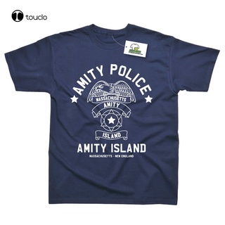 [COD]เสื้อยืด พิมพ์ลายภาพยนตร์ตํารวจ Amity Island Police Inspired By Jaws